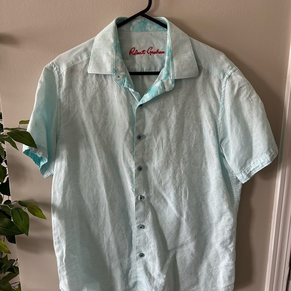 Robert Graham Light Blue Men's Shirt